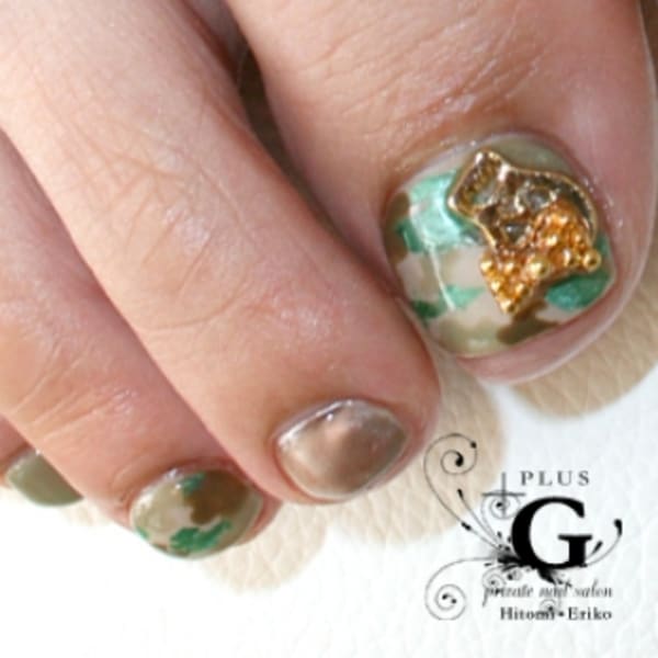 メタリック迷彩フット