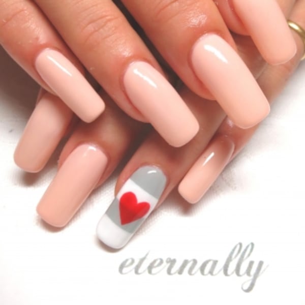 カジュアルボーダーハート♪