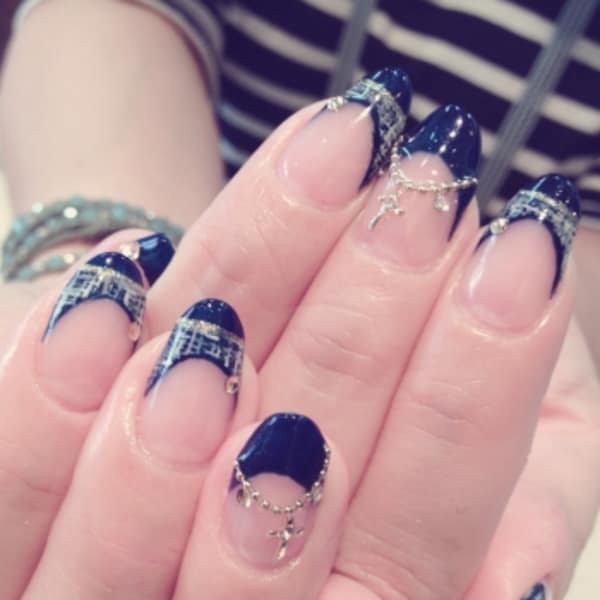 クロスネックレスネイル