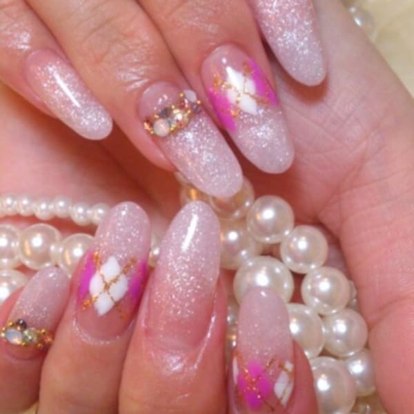 ☆アーガイル柄ネイル☆