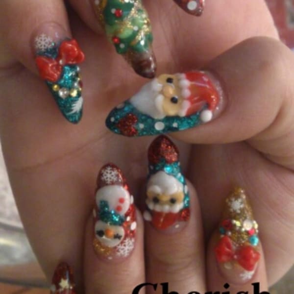 ☆3Dクリスマスネイル☆