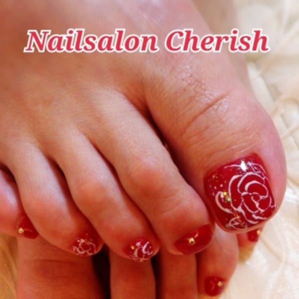 ☆FOOT☆バラアート☆