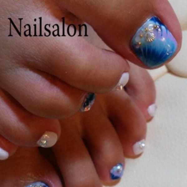 ☆FOOT☆ピーコック柄☆