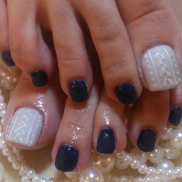 ☆Foot☆ニットネイル☆