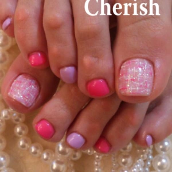 ☆FOOT☆ツイードネイル☆