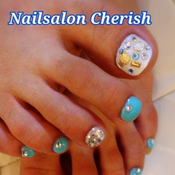 ☆FOOT☆ビジューネイル☆