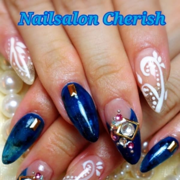 ☆クリア×ネイビースカルプ☆(定額コース)|Nailsalon Ｃｈｅｒｉｓｈ