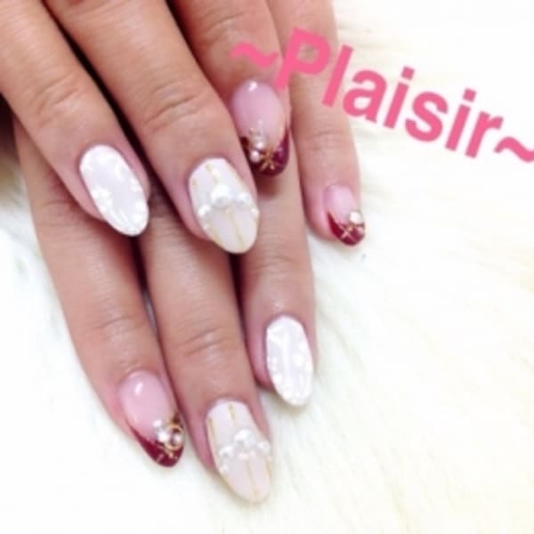 パールとお花の☆大人女子Nail☆
