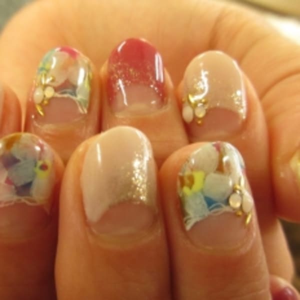 カラフルフラワーフレンチ