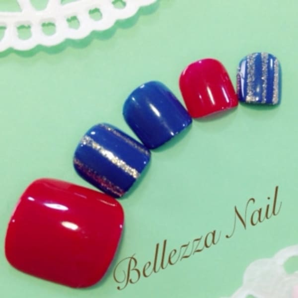 単色ストライプNail★
