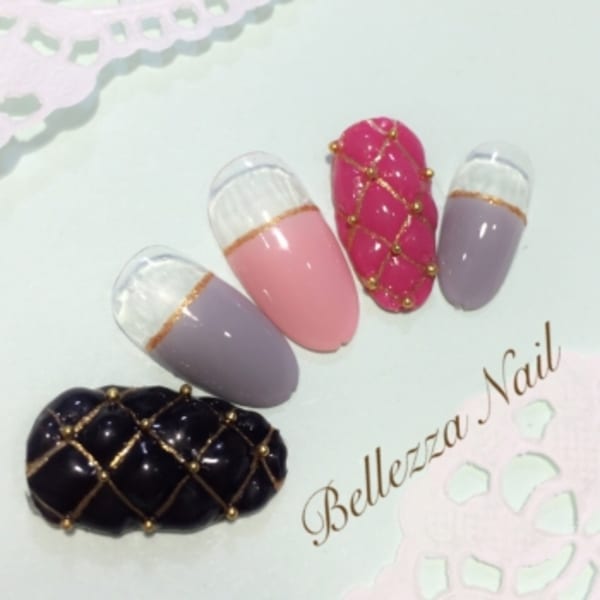 winterキルティングネイル★