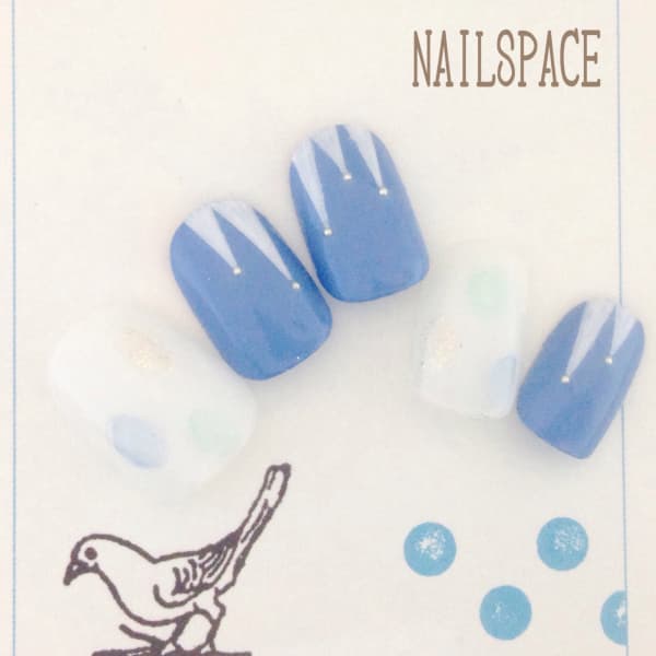 つららとしずく/ほっこり系/冬ネイル