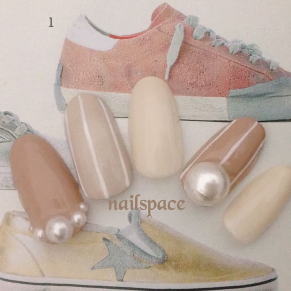 3色ベージュ/ビッグパール