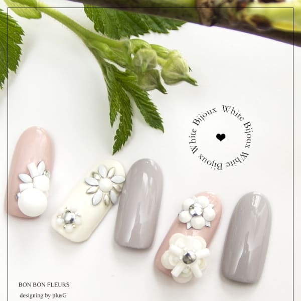 White Bijoux - Bon×2 Fleurs