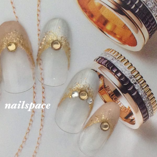 クラス感フレンチネイル