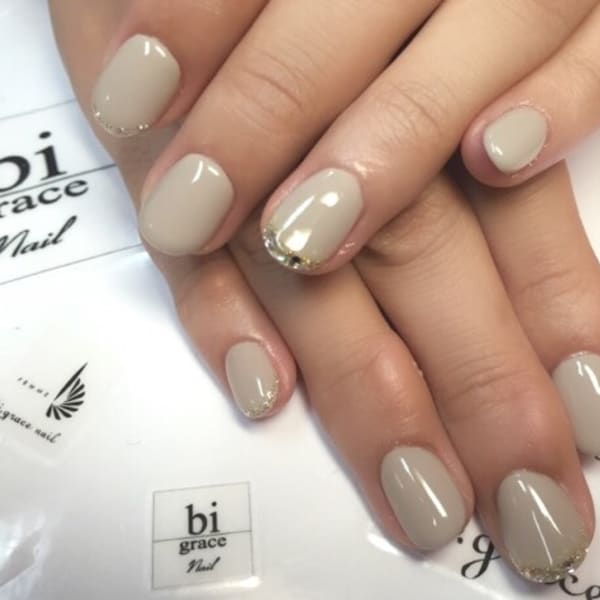 グレージュネイル(^^)