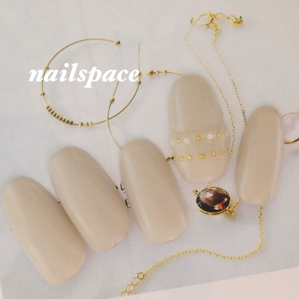 ベージュ&大人シンプルアート/時短/クイック/急ぎます!