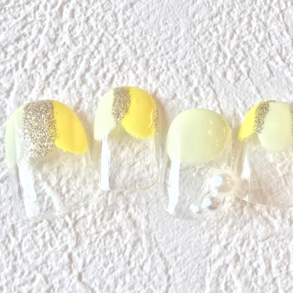 スプリング塗りかけネイル|I nails 天神店