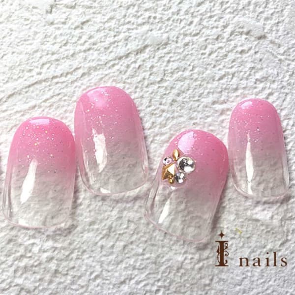 大人ピンクグラデーション|I nails 天神店