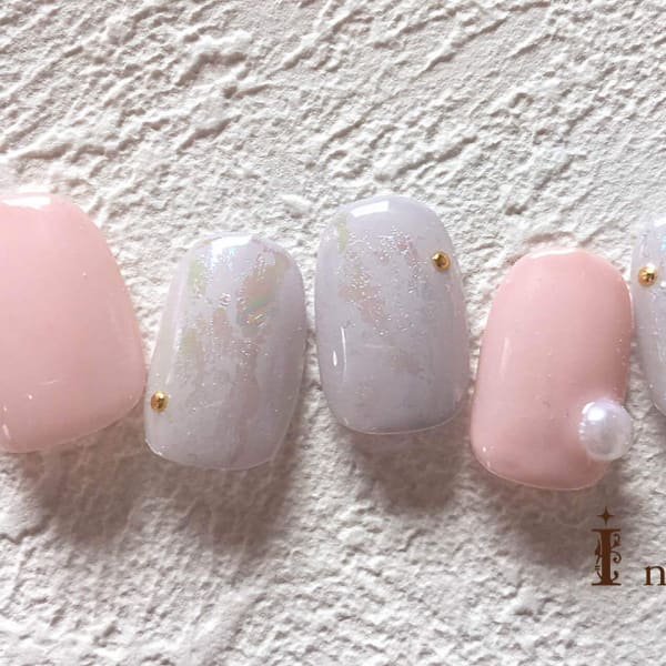 パステルオーロラネイル