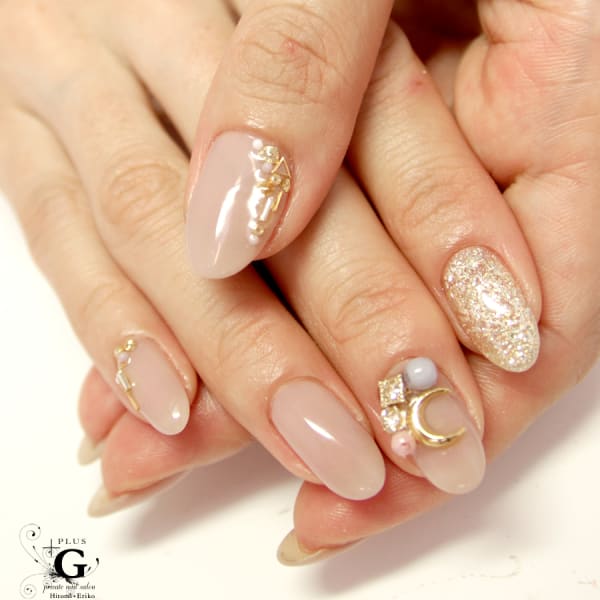 【新規20%OFF×3回】大人ボヘミアンなビジューネイル