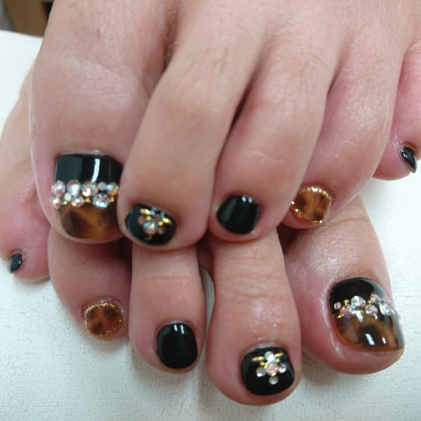 フット★秋★べっこうネイル