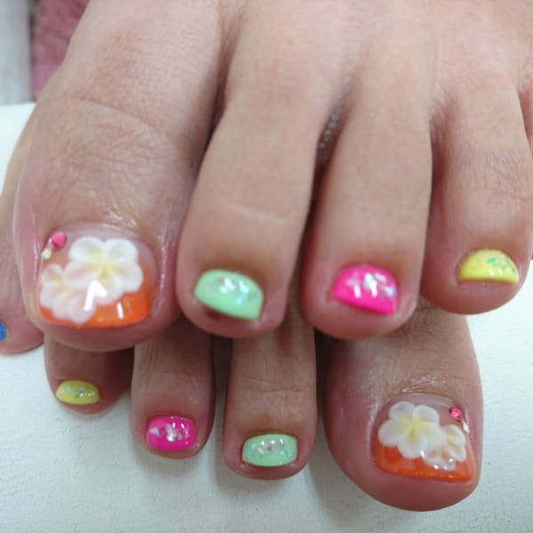 3Dプルメリア★フット