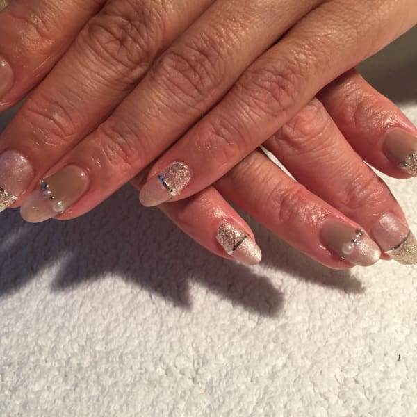 秋ネイル ゴージャス