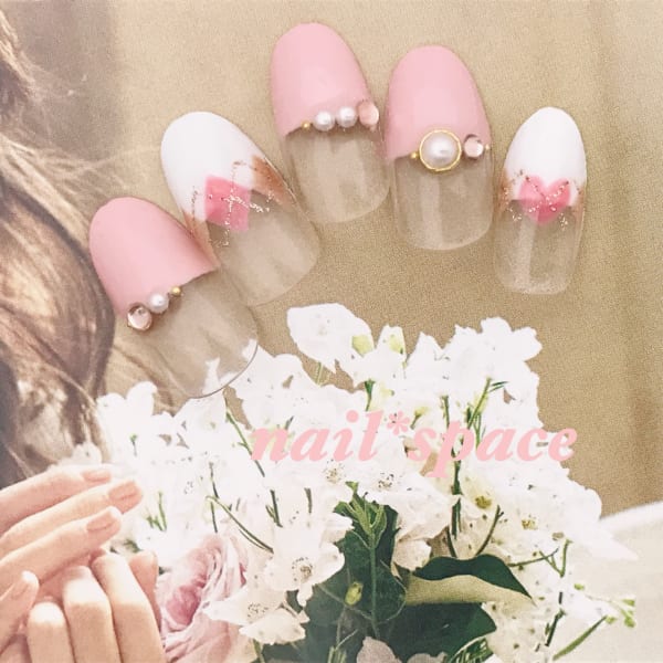 かわいいアーガイル柄フレンチ/ハート/ガーリー