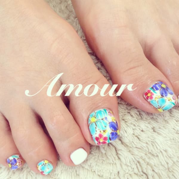 フラワー☆フットネイル