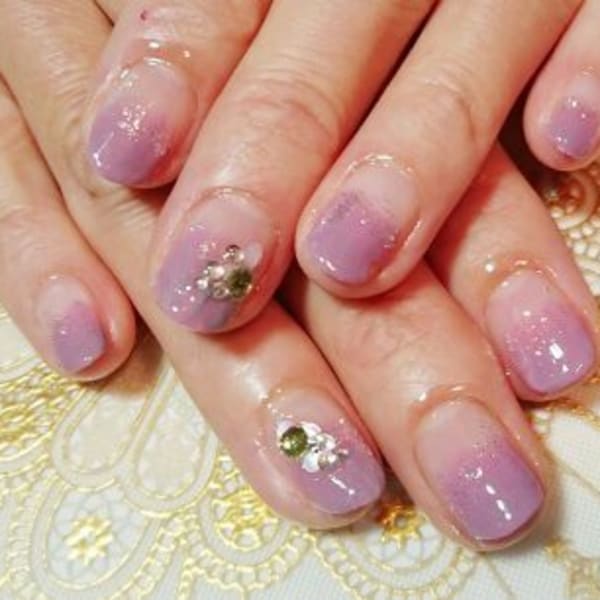 くすみカラー ネイル