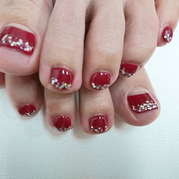 フット★ボルドーワンカラー