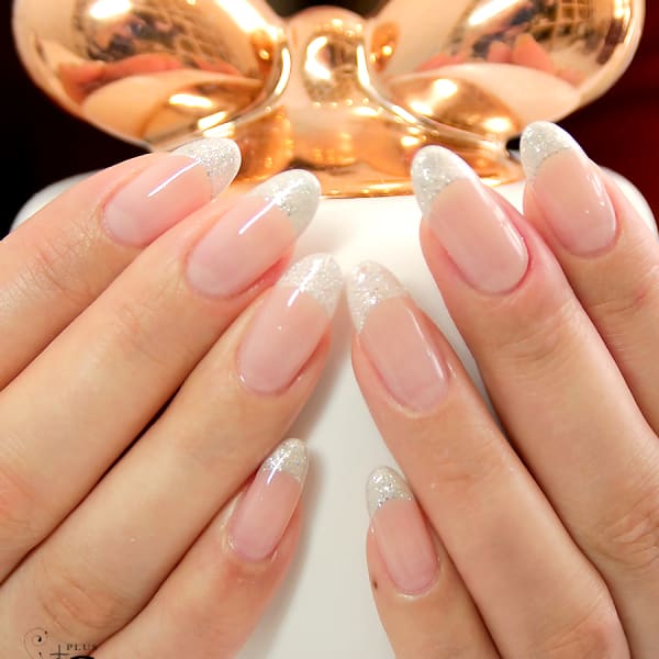 【新規20%OFF×3回】クリスタルフレンチネイル