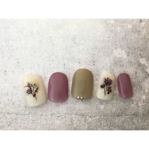 押花素材カラフルデザイン