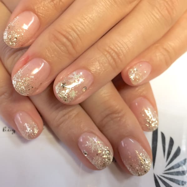  雪の結晶ネイル☆オフ込￥5980