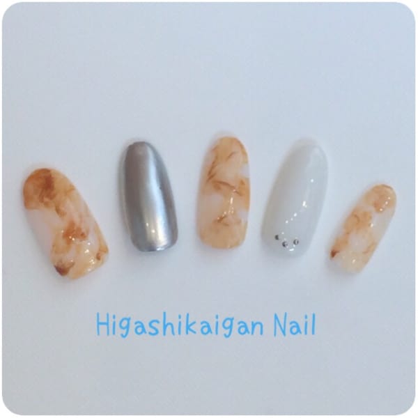 サマーべっ甲ネイル