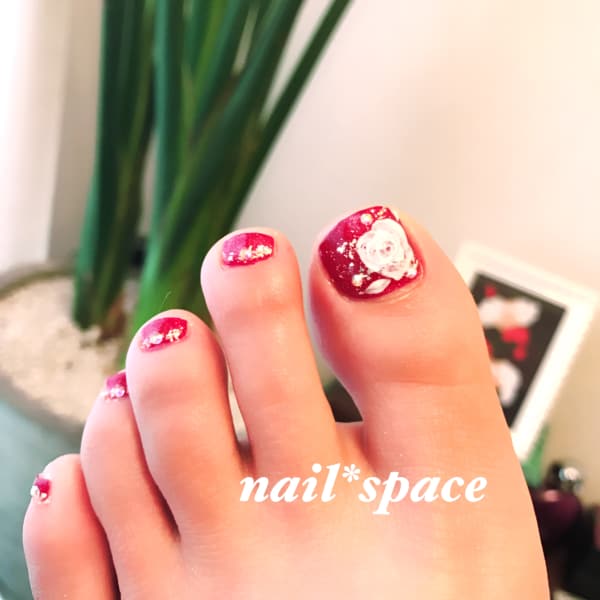 バラの手がきアート