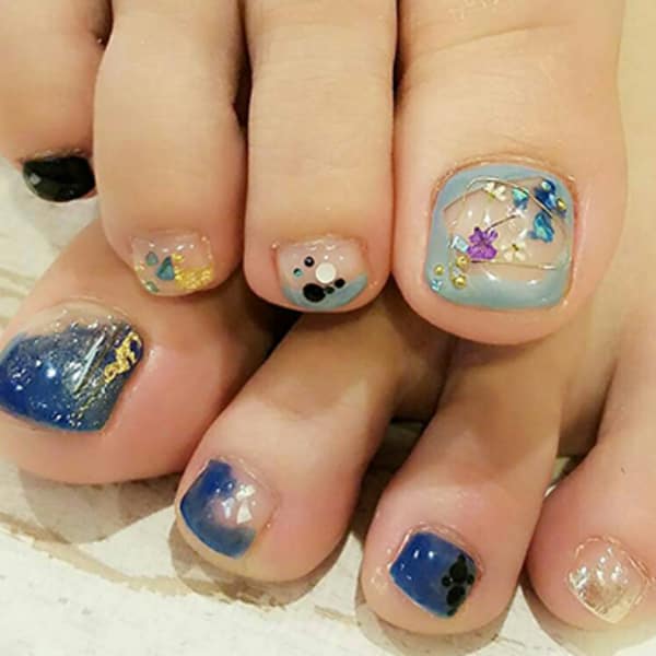 カジュアルフットネイル