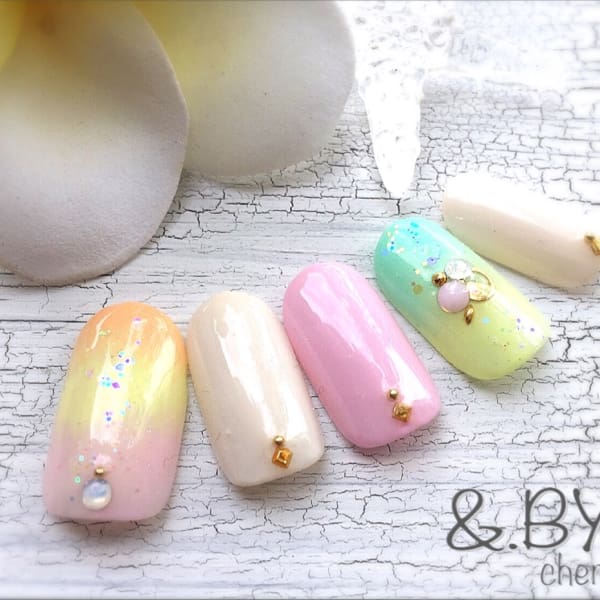 ジェルネイル　サマー