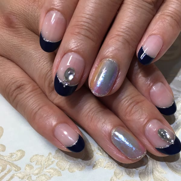 ネイビーフレンチ×オパール|Gerbera claire