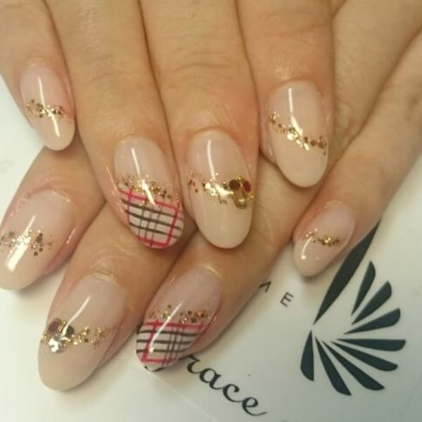 チェック柄ネイル☆