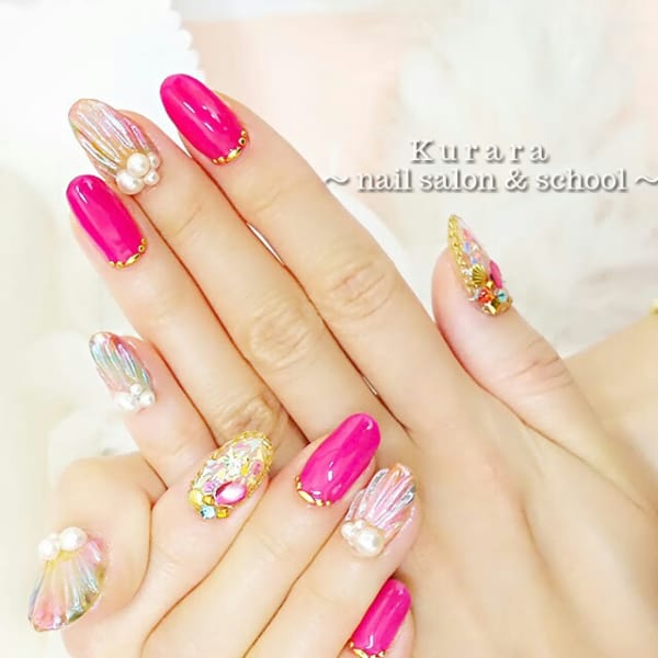 人魚の鱗ネイル☆