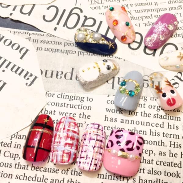 クリスマスネイル