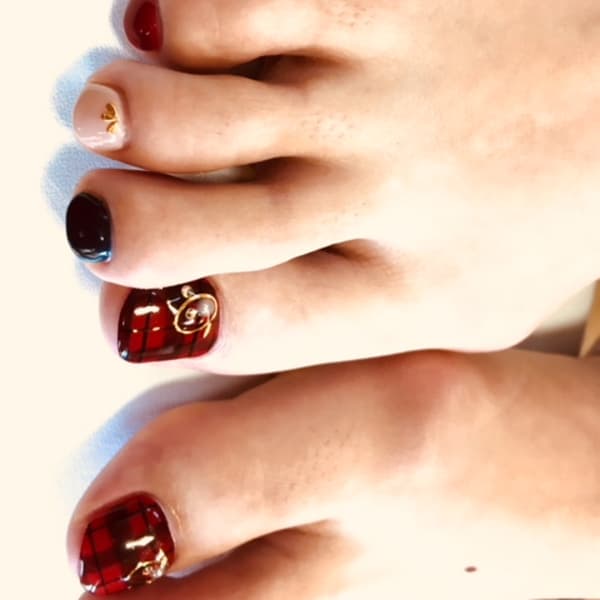 チェックネイル❤️