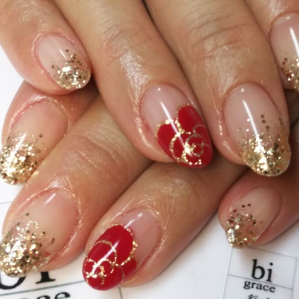 フラワーネイル☆オフ込¥6000