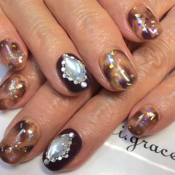 ゴージャスタイダイネイル☆