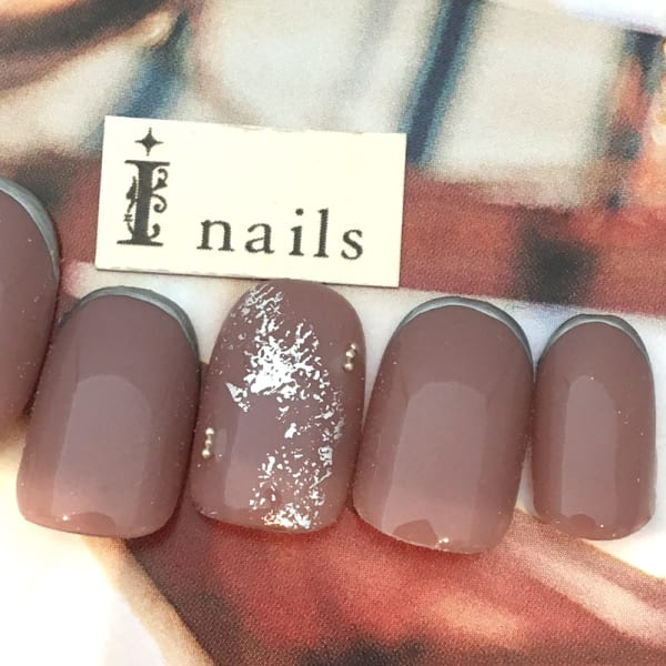 メタリック細フレンチ¥5500|I nails 天神店