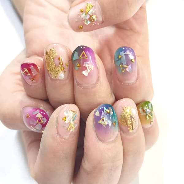 カラフルクリアネイル