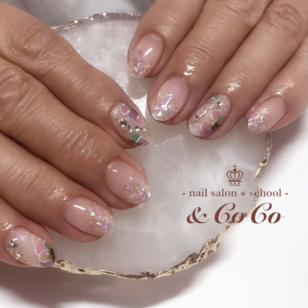 ふんわりたらしこみフラワー