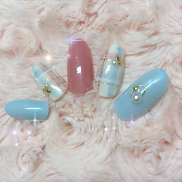 ワンカラー+チェック